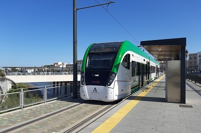 El tranvía de la Bahía de Cádiz registró casi 2 millones de viajeros en 2023